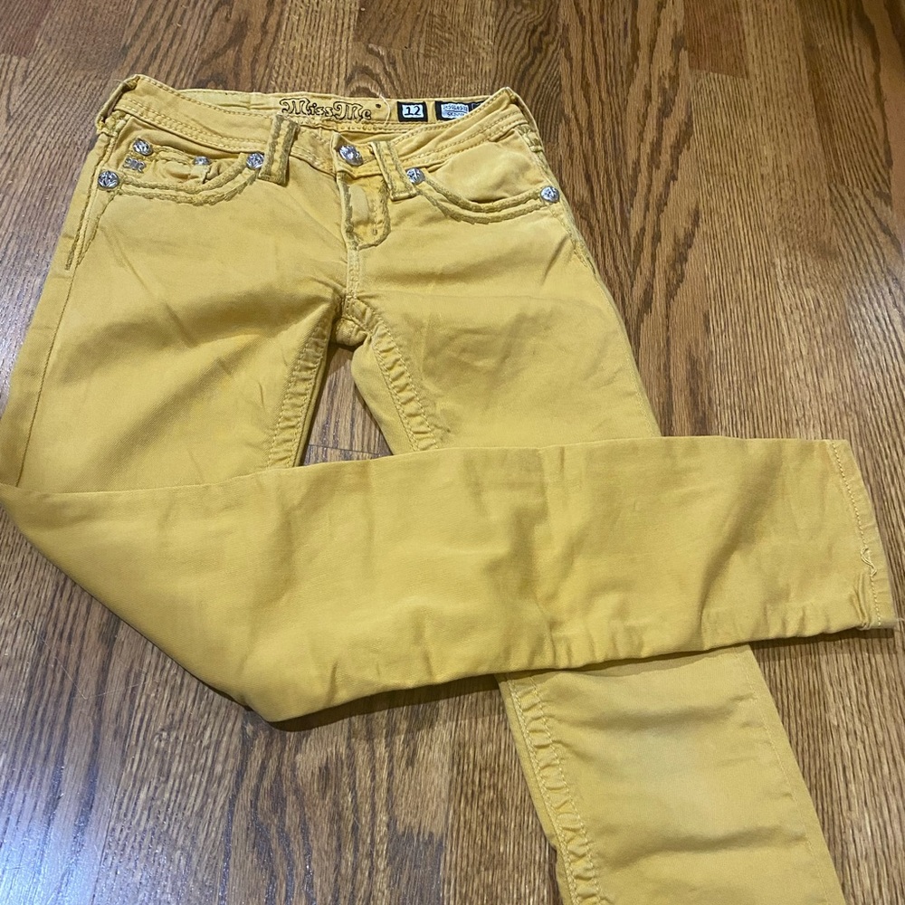 Miss Me girls size 12 mustard pants
